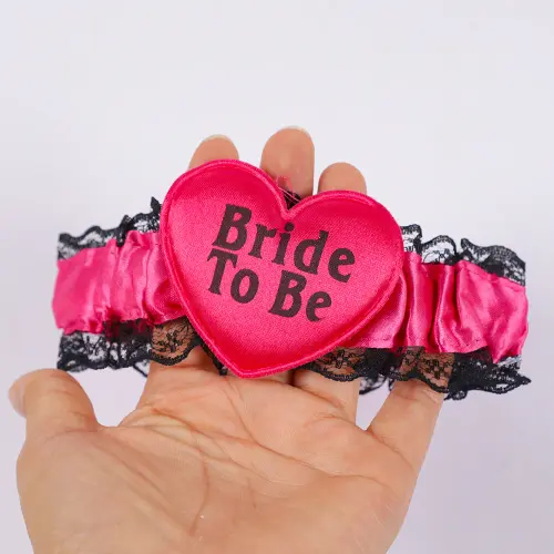 1Pcs Sexy Bachelorette Party Lace Bride To Be Garter Belt Leg Circle Ring Bridal Shower Wear.webp