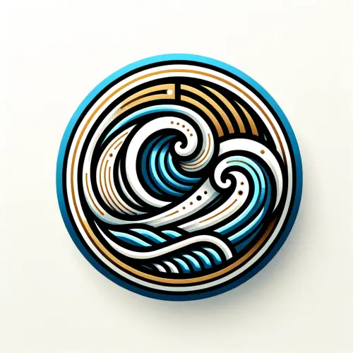 DALL·E 2024 02 05 20.30.49 Craft a single, sophisticated productivity badge that embodies a sense of.webp