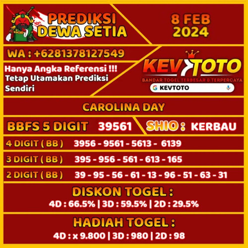prediksi togel toto 4d carolina day kamis 8 febuari 2024.jpg