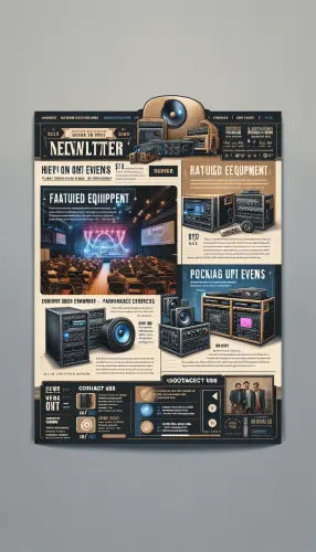 DALL·E 2024 02 08 16.52.44 Create a visually engaging newsletter layout for an equipment rental comp.webp