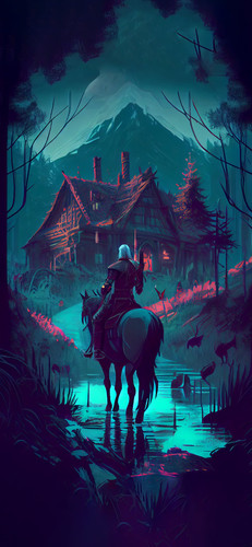 witcher geralt forest hut wallpaper.jpg