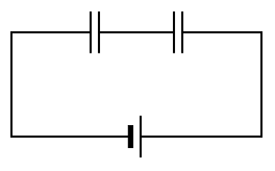 Capacitors in Series Diagram