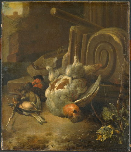 Hondecoeter, Melchior d' Мертвые птицы, 1695, 50 cm х 43 cm, Холст, масло