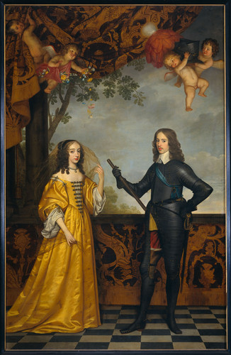 Honthorst, Gerard van Willem II (1626 50), принц Оранский со своей женой Maria Stuart (1631 60), 164