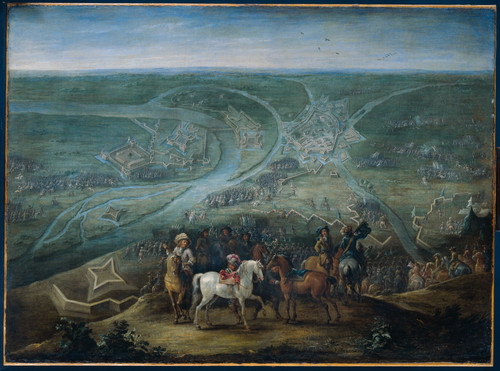 Hondt, Lambert de II Осада Рейнберга французами, 6 июня 1672, 1679, 62 cm х 85 cm, Холст, масло