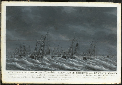 Hoogerheyden, Engel Батавский флот из Веера, 1800, 1809, 31 cm х 45 cm, Дерево, масло