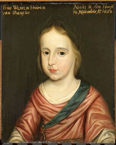 Honthorst, Gerard van (копия) Willem III (1650 1702), принц Оранский, 1653, 29,9 cm x 24 cm, Дерево,