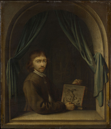 Egmondt, Pieter Cornelisz van (приписывается) Портрет художника, 1655, 30 cm x 26 cm, Дерево, масло