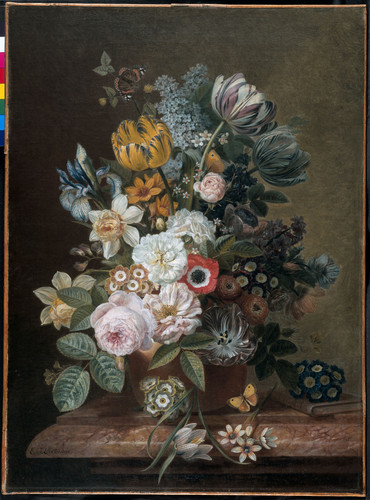 Eelkema, Eelke Jelles Натюрморт с цветами, 1839, 71,5 cm x 52,5 cm, Холст, масло