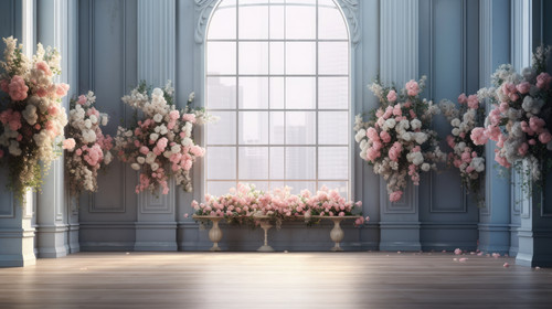 vecteezy wedding background adorned with lovely flowers generative ai 26312285