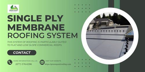 Green Quest roofing boasts a wide range of service revolving around single-ply roofing systems. PVC and TPO systems are our most popular choices amongst others. Visit : https://greenquestroofing.com/single-ply/