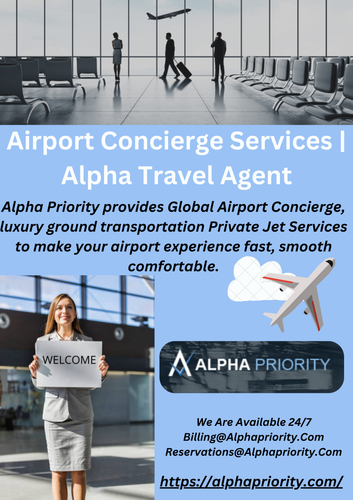 ALPHA PRIORITY IS YOUR WORLDWIDE NETWORK FOR AIRPORT CONCIERGE AND LUXURY GROUND TRANSPORTATION. 
WE ARE A PRIVATELY OWNED ORGANIZATION KNOWN FOR BEING A RELIABLE SOURCE IN THE TRAVEL INDUSTRY.

HEADQUARTERED IN NEW YORK & LOS ANGELES WITH AN INTERNATIONAL BASE, OUR CLIENTS CAN ENJOY EXCLUSIVE SERVICES IN OVER 800 CITIES AND 800 AIRPORTS WORLDWIDE.

 WE ARCHITECT AND EXECUTE STRATEGIC GROUND SOLUTIONS VIA THOSE IN CORPORATE, ENTERTAINMENT AND INDIVIDUAL TRAVEL.  https://alphapriority.com/home