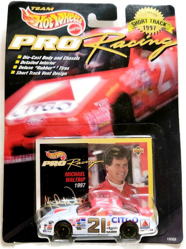 Машинка Hot Wheels Ford Thunderbird 1997 Pro Racing Michael Waltrip #21 Citgo (white) NASCAR 18088 w.jpg