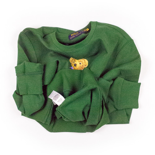 061 3 Polo Erkek Sweat Yeşil.jpg