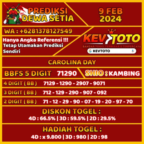 prediksi togel toto 4d carolina day jumat 9 febuari 2024.jpg