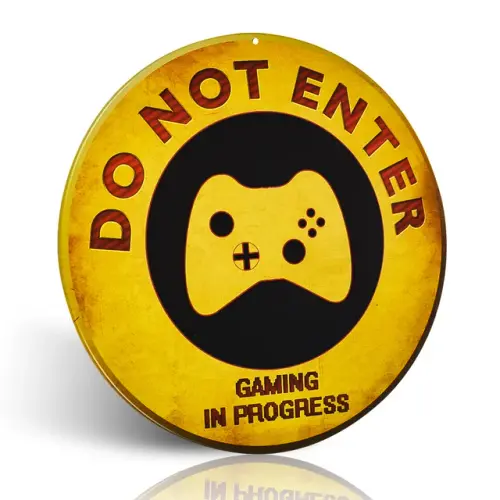 Do Not Enter Xbox Gaming in Progress Retro Rustic Novelty Metal indoor Sign.jpg 640x640.webp