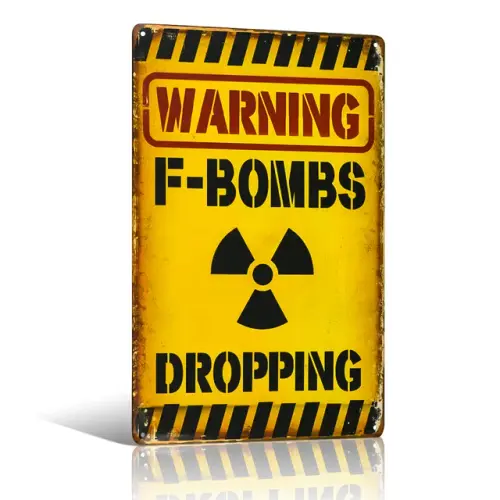 Warning F Bombs Dropping Tin Metal Sign Funny Humor Office Dorm Man Cave Home Decor Craft.jpg 640x64.webp