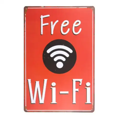 Free WIFI Shabby Chic Home Bar Cafe Vintage Wall Decor Art Metal Tin Signs Pub Tavern.jpg 640x640.webp