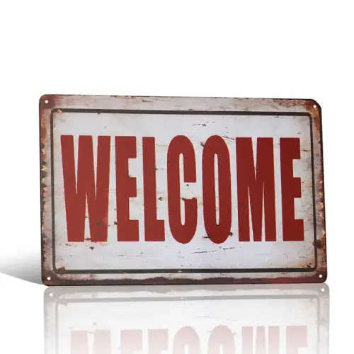 Welcome Sign Vintage Retro Style Metal Sign.jpg 640x640.webp