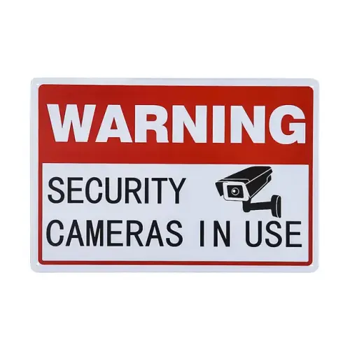 Vintage Metal Sign Warning Video Surveillance Security Cameras In Use.jpg 640x640.webp