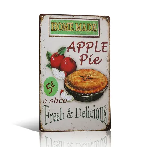 Retro Metal Tin Signs Homemade Apple Pie A Slice Fresh Delicious Vintage Iron Sign for Shop.jpg 640x.webp