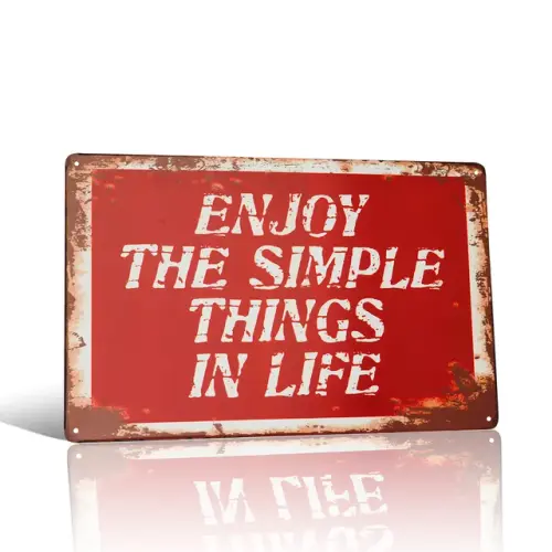 Enjoy The Life 12 x 8 Vintage Yard Sign Pre Drilled Holes.jpg 640x640.webp