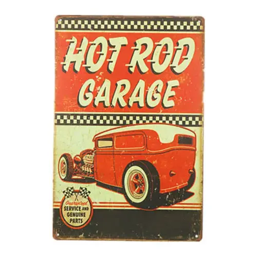 Hot Rod Repair Service and Genuine parts Retro Vintage Decor Metal Tin Sign 12 X 8.jpg 640x640.webp