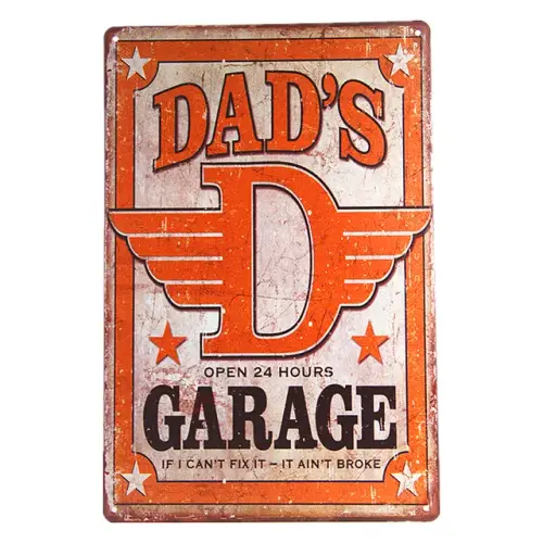 Dad s Garage Tin Metal Sign Decor FUNNY HUMOROUS Daddy Father.jpg 640x640.webp