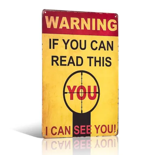 Warning Private Property If You Can Read This You are in Range No Trespassing Yard Garden.jpg 640x64.webp