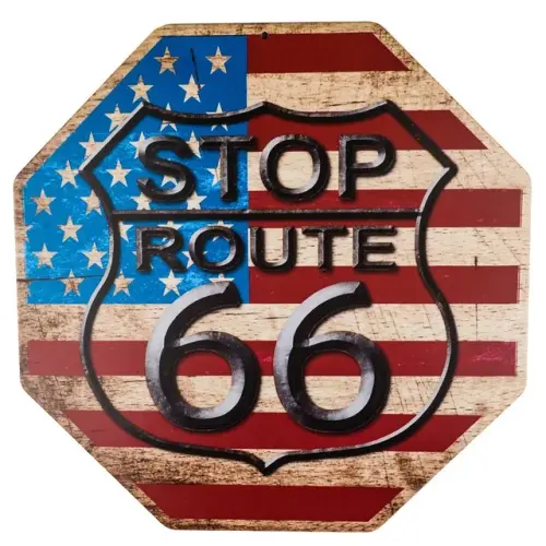 Decor Signs Stop The Mother Road Route 66 Novelty Funny Metal Sign Octagon 12 12 inch.jpg 640x640.webp