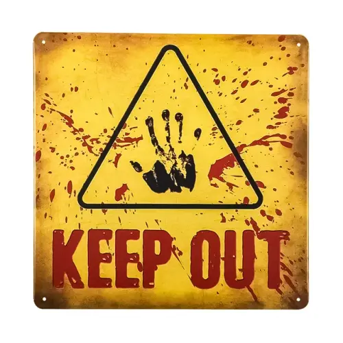 Halloween Decorations Beware Signs Keep out Signs Haunted House and Horror Themed Parties for Home D.webp