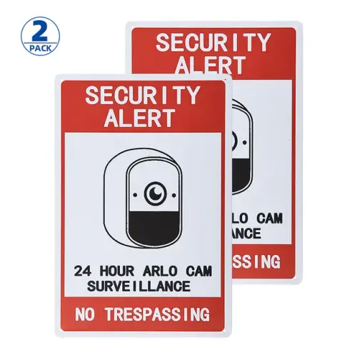 Video Surveillance Sign Security Alert Sign Trespassers Will Be Prosecuted Metal Sign 2 Pack.jpg 640.webp