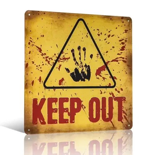 Keep Out Sign Danger Dinosaur Area Keep Out Sign 10x10 inch UV Printed Easy to Mount.jpg 640x640.webp