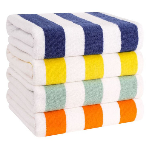 AmericanSoftLinen 100 Cotton4PackBeachTowels MixColor