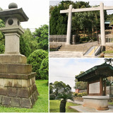 00004 桃園神社鳥居、制札、石燈籠