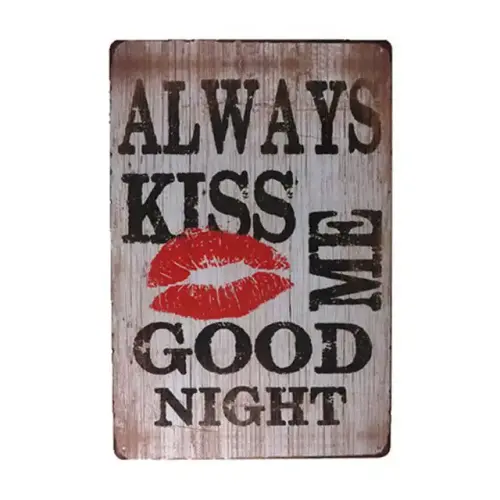 Always Kiss Me Goodnight tin sign wall plaque art decor.jpg 640x640.webp