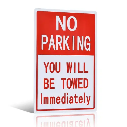 Vintage Look Replica Metal Sign 12 x8 No Parking You Will Be Towed Immediately Sign Tin.jpg 640x640.webp
