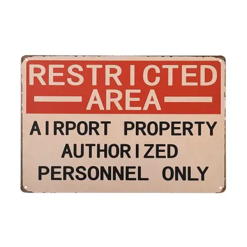 Warning Restricted Area personnel only Vintage Look Reproduction Metal Yard Sign.jpg 640x640.webp