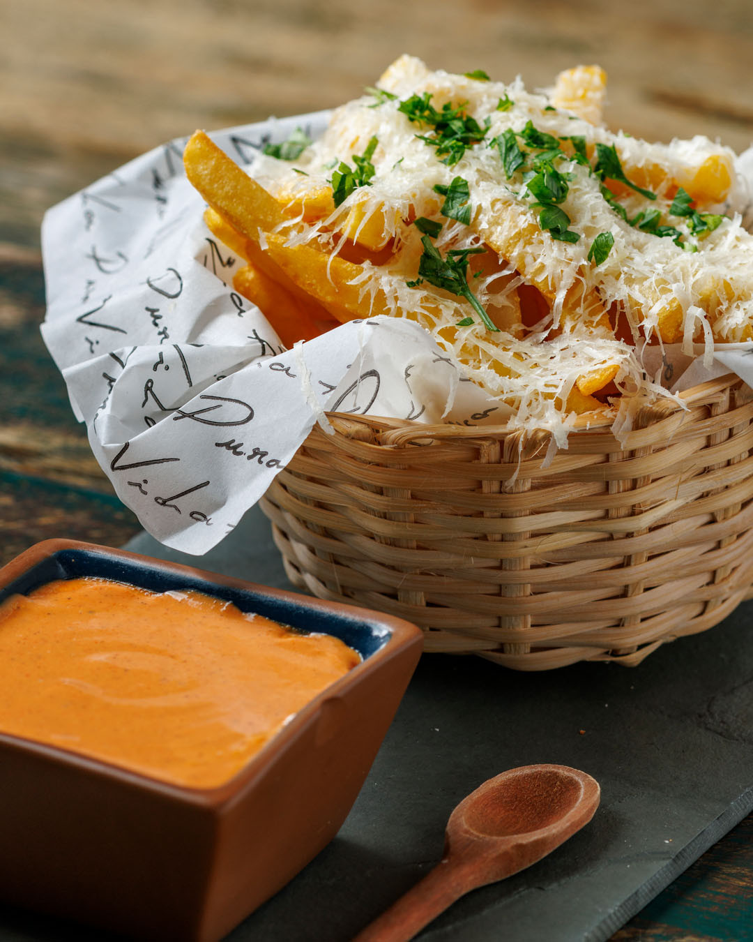 Batata Frita com Parmesão Foto Leonardo Freire