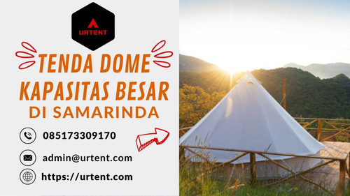 Gelar acara besar Anda dengan keindahan alam Samarinda sebagai latar belakang. Tersedia tenda dome kapasitas besar yang mewah dan kuat. Dengan ruang yang luas dan desain yang elegan, tenda ini cocok untuk berbagai acara, mulai dari pernikahan hingga konferensi. Lindungi acara Anda dari cuaca yang tidak menentu dengan tenda berkualitas tinggi ini.

? Hubungi kami untuk informasi lebih lanjut:
? admin@urtent.com
? 085173309170

Jangan lewatkan kesempatan untuk menciptakan momen tak terlupakan di bawah tenda dome kami. Hubungi kami sekarang untuk reservasi dan detail lebih lanjut!