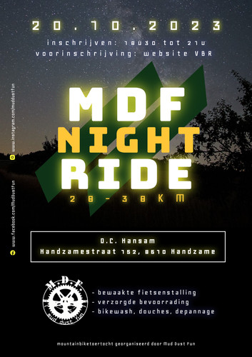 Flyer MDF Night Ride 2023