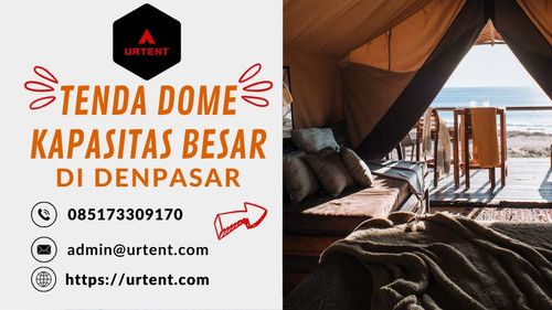Selamatkan tanggal Anda dan siapkan diri untuk petualangan yang luar biasa! Tenda Dome Kapasitas Besar kami adalah teman setia Anda saat menjelajahi Denpasar dan sekitarnya.

✅ Kapasitas besar untuk keluarga atau teman-teman.
✅ Desain tahan air dan tahan angin.
✅ Mudah dipasang dan dilipat.
✅ Kualitas terbaik untuk pengalaman camping yang tak terlupakan.

Hubungi kami sekarang di WA: 085173309170 atau email admin@urtent.com untuk informasi lebih lanjut dan pemesanan. Jangan lewatkan kesempatan ini untuk menjadikan petualangan Anda lebih nyaman dan tak terlupakan!