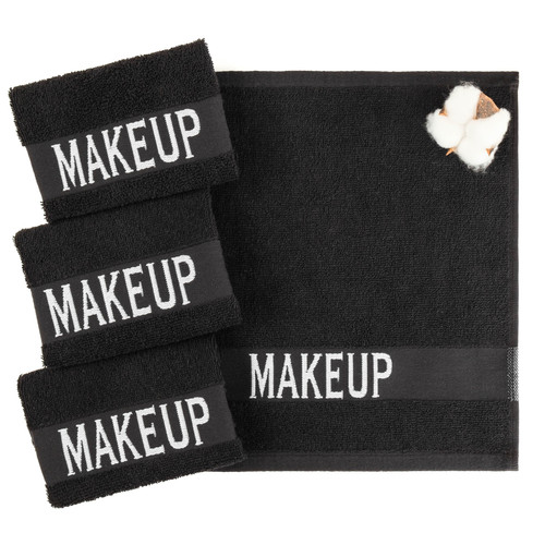 American Soft Linen Makeup Remover Face Cloth 100 Cotton Makeup Towels 4 Packed Face Towels 12x12 in