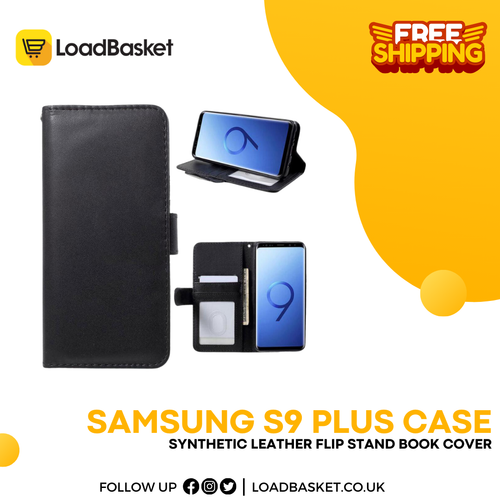 Samsung S9 Plus Case Synthetic Leather Flip Stand Book Cover.png