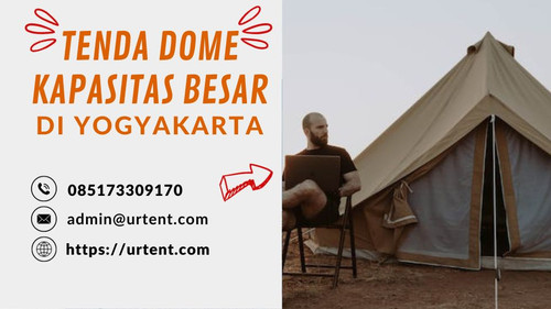 Selamat datang di destinasi pesta impian Anda di Yogyakarta! ? Apakah Anda mencari tempat yang sempurna untuk acara besar Anda? Tenda Dome Kapasitas Besar di Yogyakarta adalah pilihan yang tepat!

?️ Tenda Dome kami memiliki kapasitas besar dan dirancang untuk memenuhi semua kebutuhan acara Anda, mulai dari pernikahan, pesta ulang tahun, hingga acara perusahaan. Dengan ruang luas yang nyaman, Anda dapat mengundang semua teman dan keluarga Anda untuk bergabung dalam merayakan momen istimewa Anda.

? Keuntungan Tenda Dome kami:

Kapasitas besar untuk hingga 300 tamu
Desain unik dan elegan
Lokasi strategis di Yogyakarta
Layanan catering tersedia
Dan masih banyak lagi!
Jangan ragu untuk menghubungi kami untuk informasi lebih lanjut dan pemesanan. Kami siap membantu Anda merencanakan acara tak terlupakan Anda!

? Hubungi kami sekarang di 085173309170 untuk informasi lebih lanjut atau kirim email ke admin@urtent.com.

Jangan lewatkan kesempatan untuk merayakan acara Anda dengan gaya dan kenyamanan di Tenda Dome Kapasitas Besar kami. Segera hubungi kami dan jadikan acara Anda menjadi momen yang tak terlupakan di Yogyakarta!