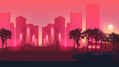 4528217 synthwave dmc delorean delorean palm trees back to the future artwork 80scity pink cityscape.jpg