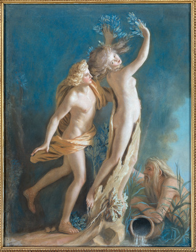Liotard, Jean Etienne Аполлон и Дафна, 1736, 64 cm х 50 cm, Бумага, пастель