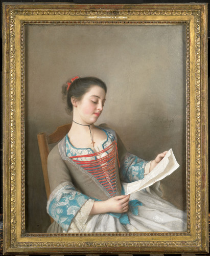 Liotard, Jean Etienne Портрет мадемуазель Lavergne, племянницы художника, известной как 'Чтец', 1746