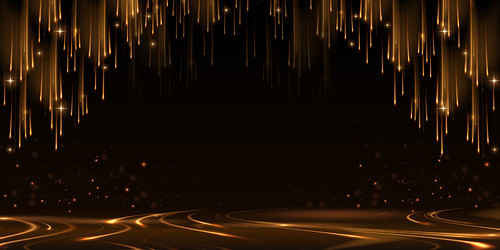Golden Stage Royal Awards Graphics Background. Lights Elegant Shine Modern Template. Space Falling S.jpg