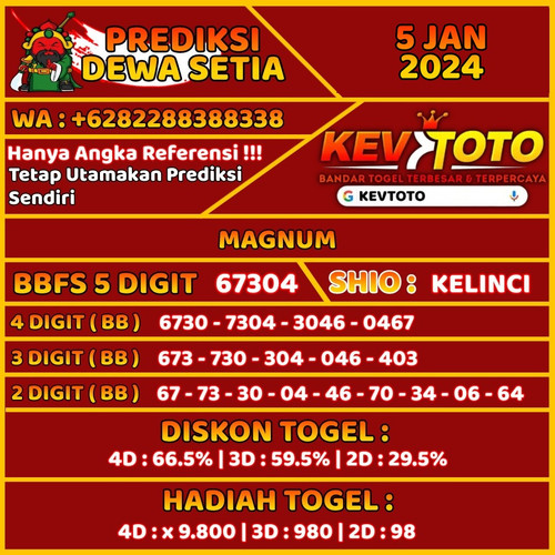 prediksi togel toto 4d magnum jumat 5 januari 2024.1